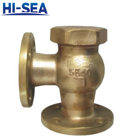 JIS F7418 Marine Bronze Angle Check Valve